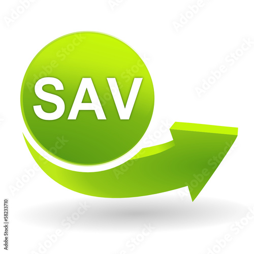 sav sur symbole vert