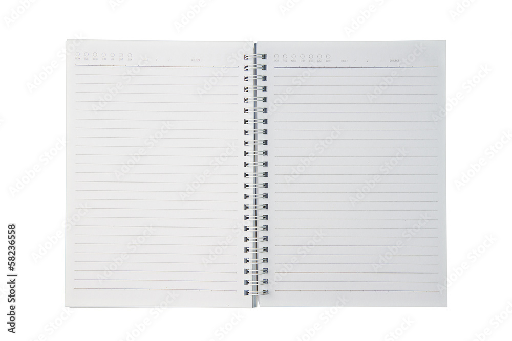 open blank notebook isolated open blank notebook isolated