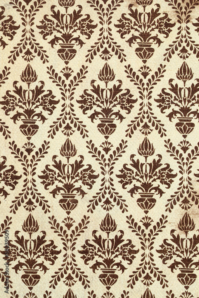 Damask floral pattern