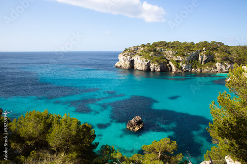 Cala Macarella Menorca turquoise Balearic Mediterranean © lunamarina