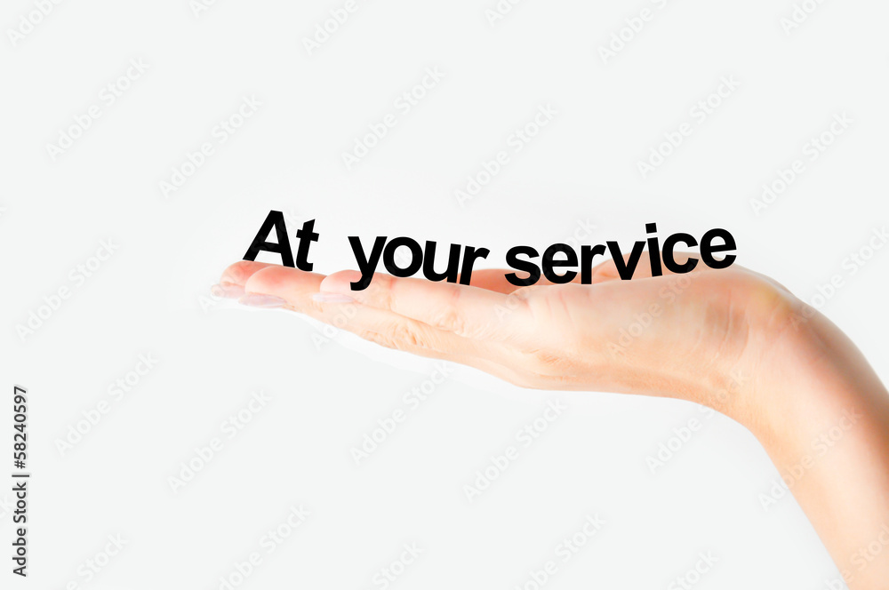 Customer first concept Customer first concept