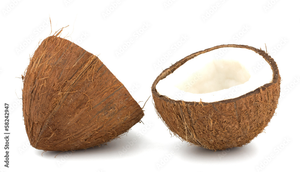 Coconuts isolated on white background Coconuts isolated on white background