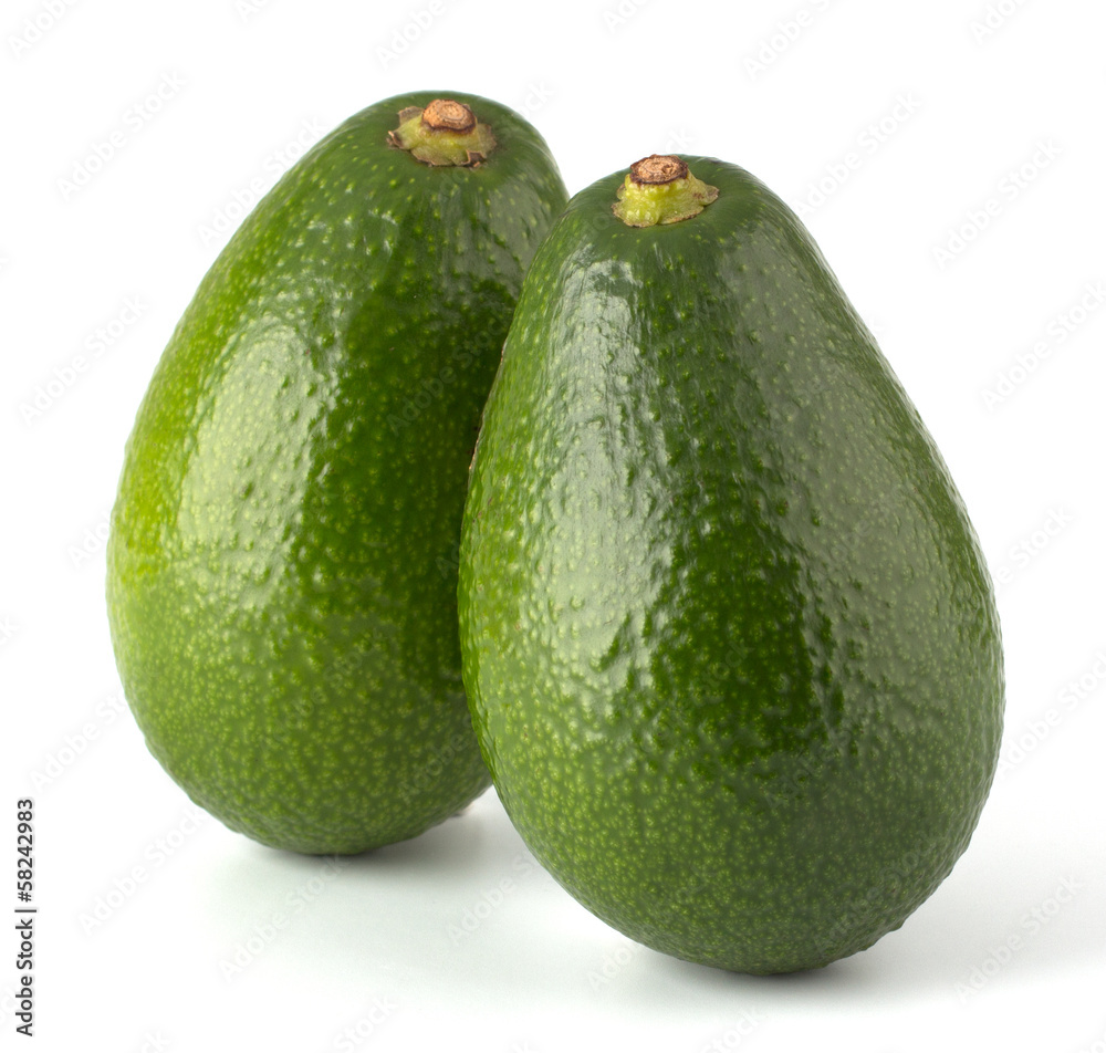 Fresh avocado fruit isolated on white background Fresh avocado fruit isolated on white background