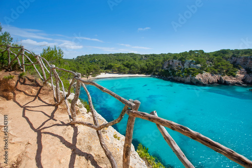 Cala Macarella Menorca turquoise Balearic Mediterranean photo