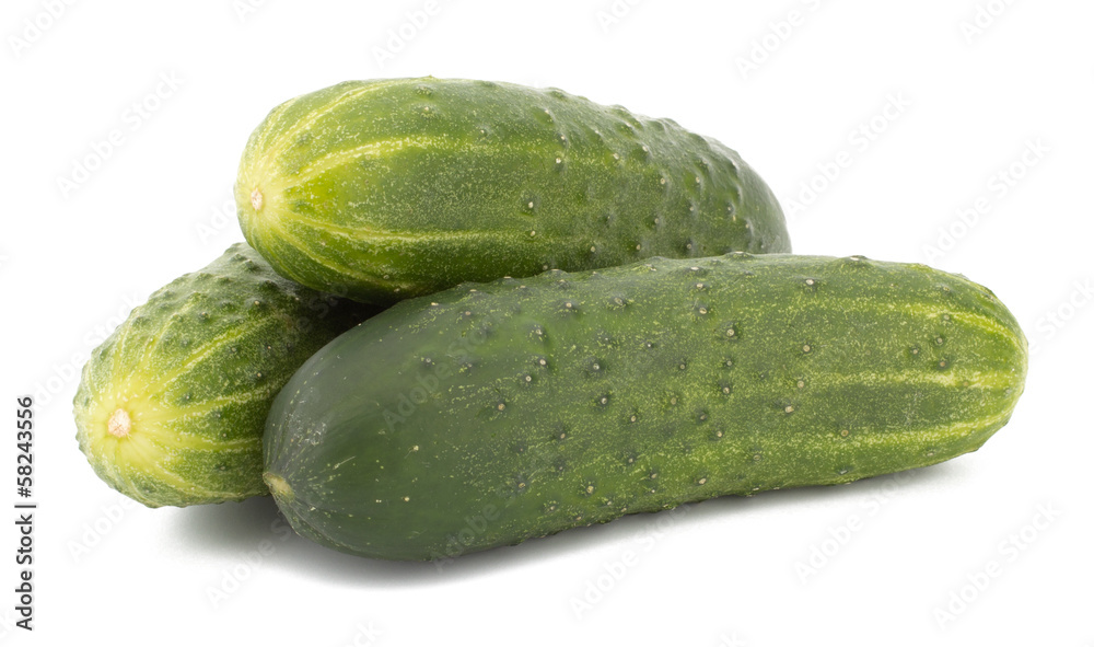 cucumber isolated on white background cucumber isolated on white background