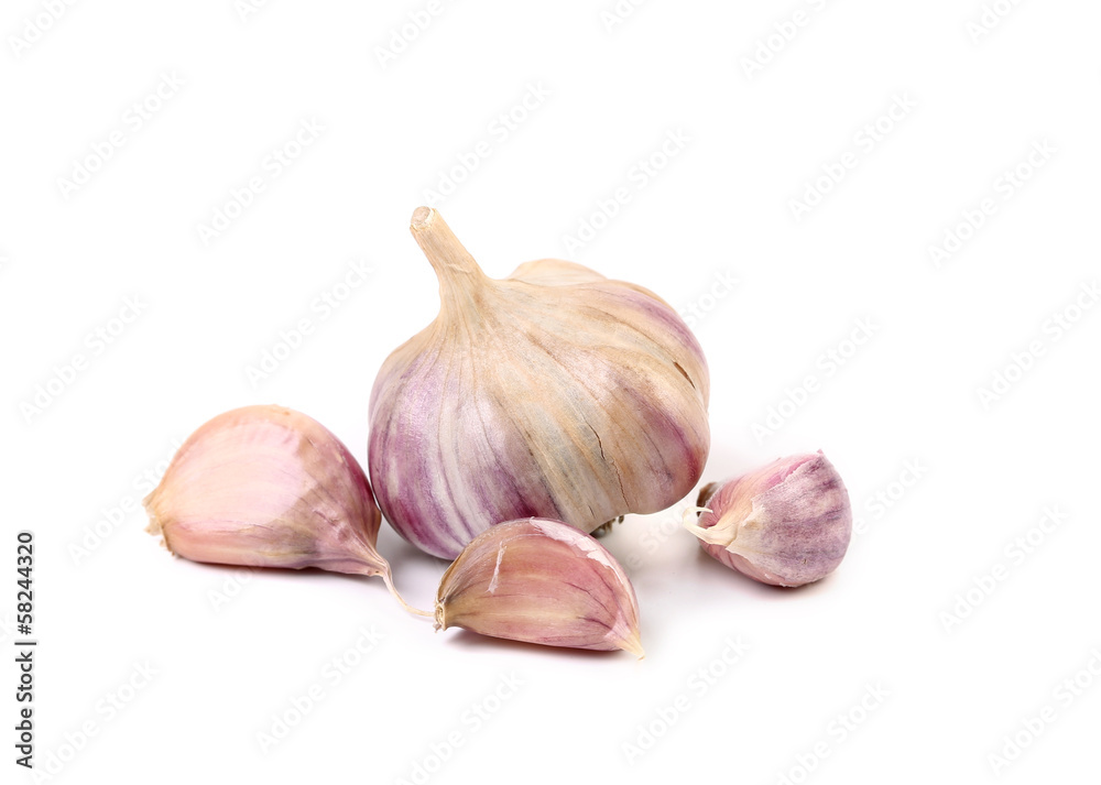 Close up of garlic and cloves. Close up of garlic and cloves.