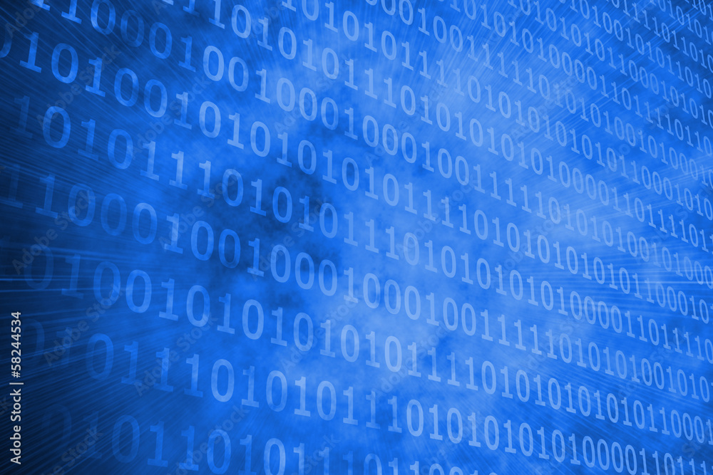 Glowing futuristic binary code Glowing futuristic binary code