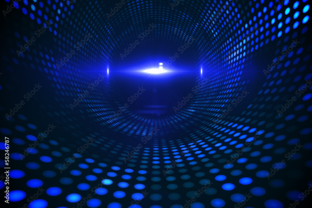 Futuristic dotted blue and black background Futuristic dotted blue and black background