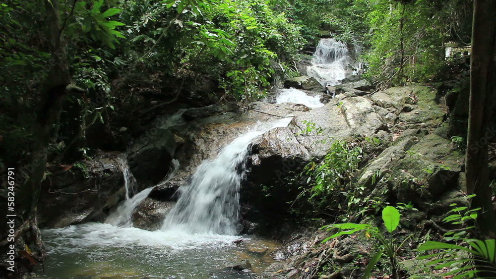 Kathu waterfall located in Kathu district in Phuket island Kathu waterfall located in Kathu district in Phuket island