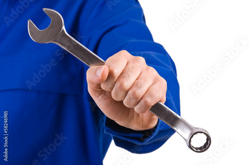 Wallpaper Mural Blue collar worker. Torontodigital.ca