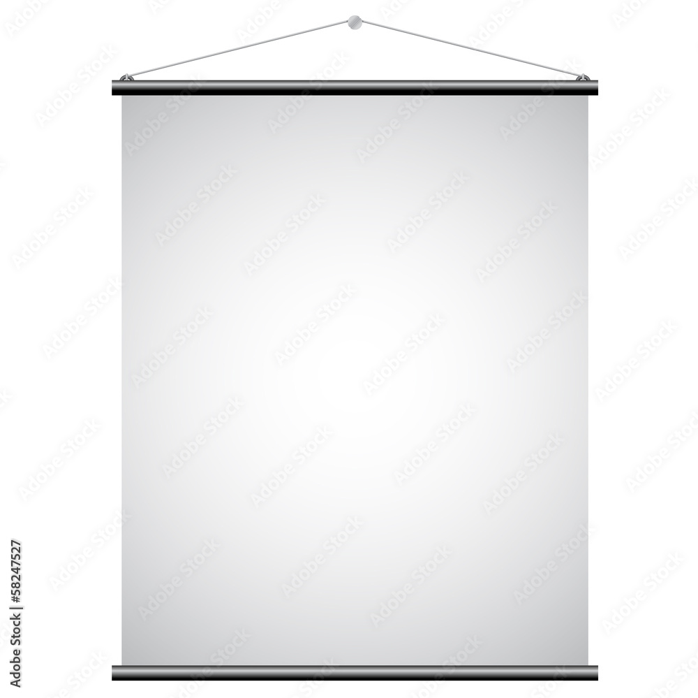 White Canvas Banner