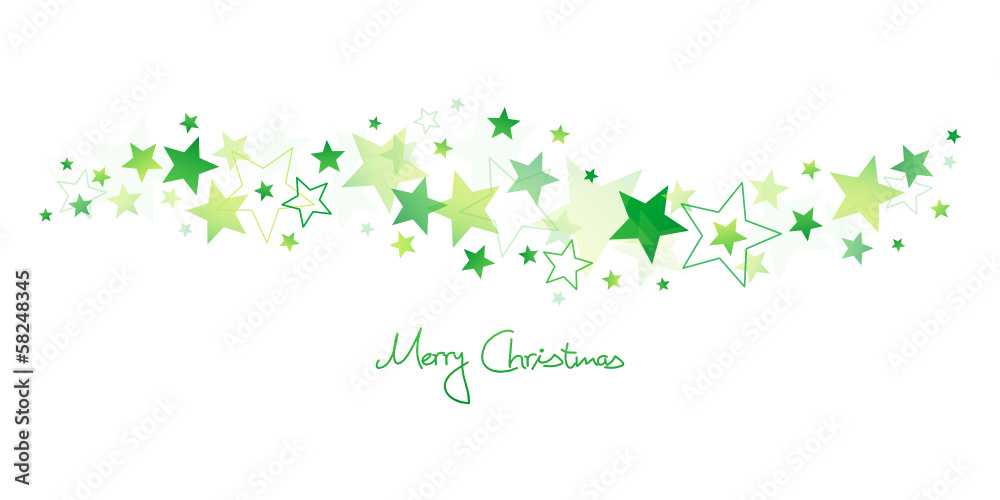 Christmas Stars Green Christmas Stars Green