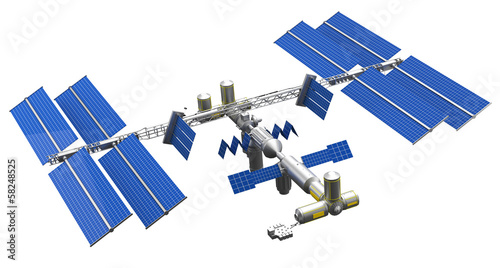 Fototapeta Naklejka Na Ścianę i Meble -  satellite space station