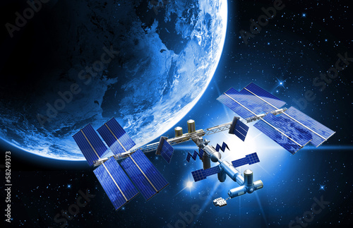 Fototapeta Naklejka Na Ścianę i Meble -  satellite space station