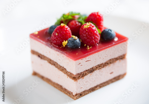 Berry mousse cake