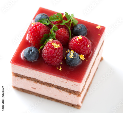 Berry mousse cake