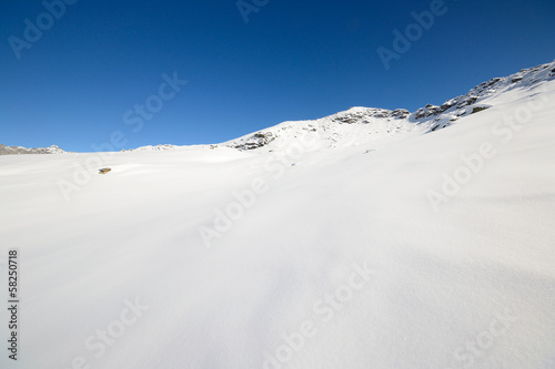 Pure white alpine landscape © fabio lamanna