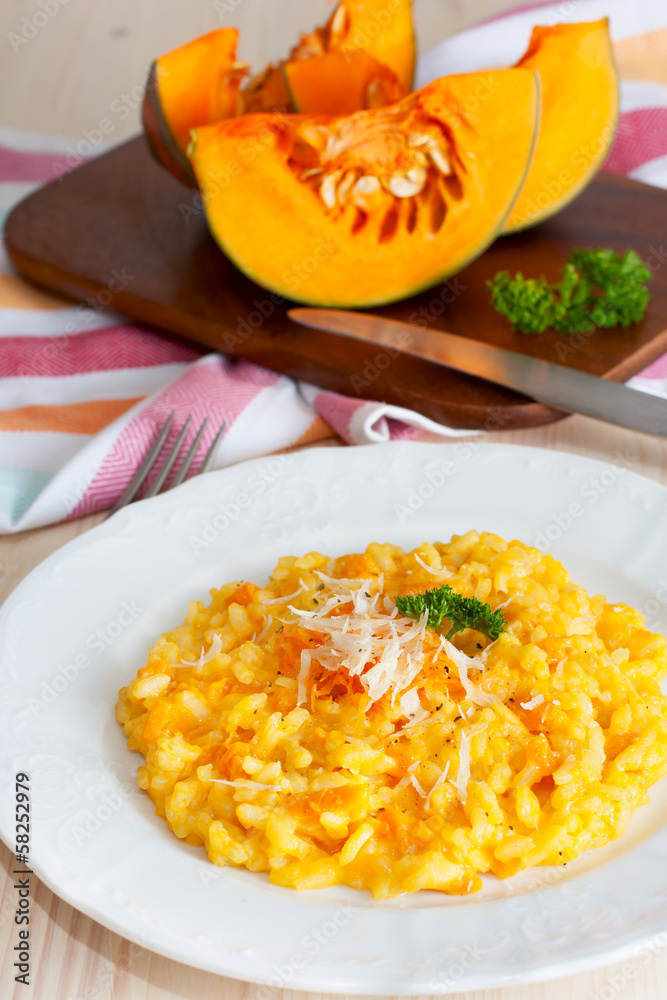 Pumpkin risotto