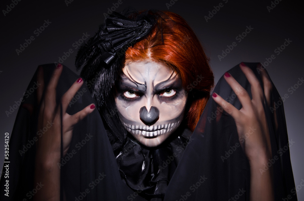 Scary monster in dark room Scary monster in dark room