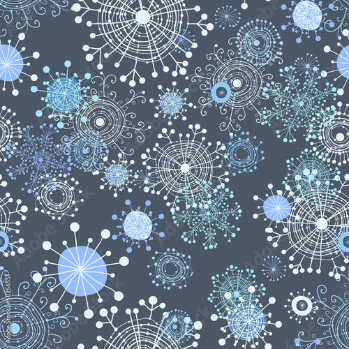 seamless snowflakes