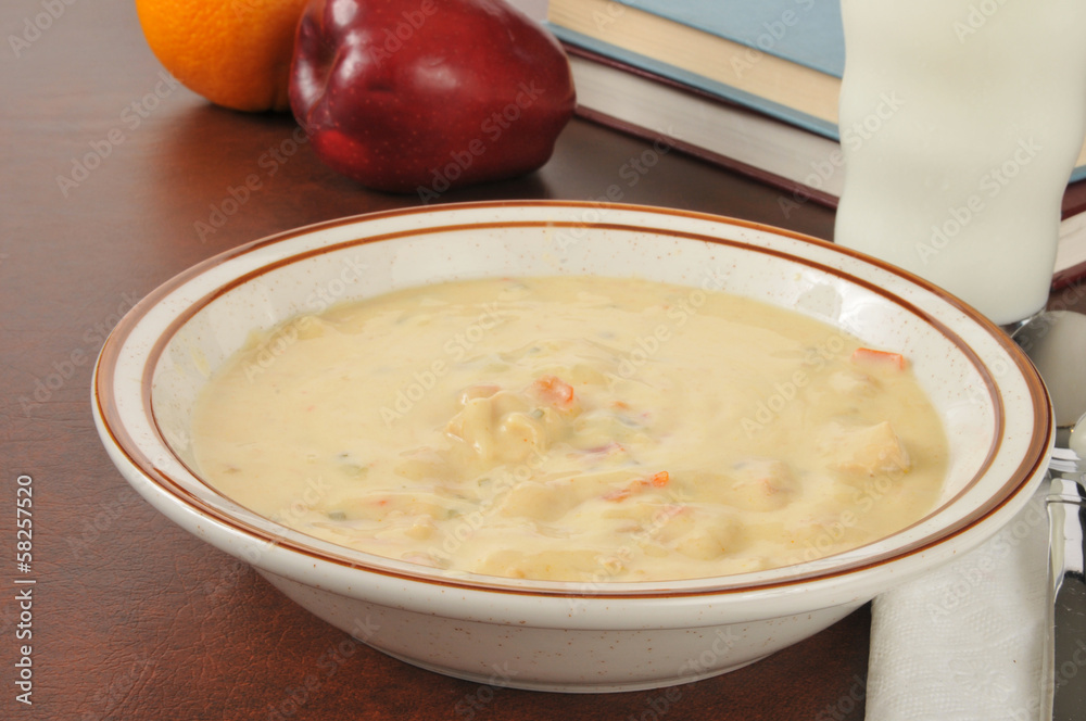 Cheesy chicken soup Cheesy chicken soup
