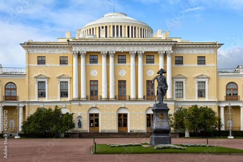 Monument to Emperor Paul I in Pavlovsk  Russia