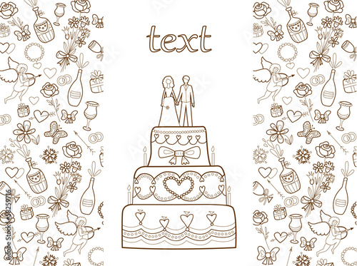 wedding card (coloring book)