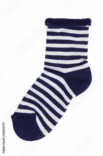 Dark blue knitted socks