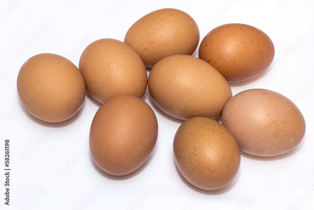 Some Eggs On The Table With Blue Base Some Eggs On The Table With Blue Base