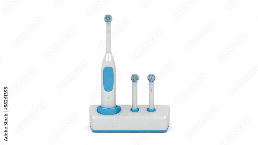 Electric toothbrush on stand Electric toothbrush on stand