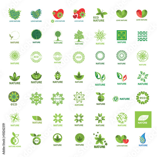 biggest collection of vector logos eco and nature