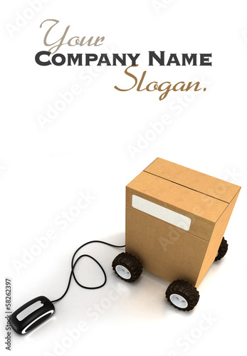 Online logistics slogan