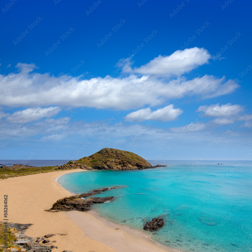 Menorca Cala Sa Mesquida Mao Mahon turquoise beach Menorca Cala Sa Mesquida Mao Mahon turquoise beach