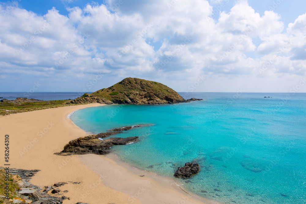 Menorca Cala Sa Mesquida Mao Mahon turquoise beach Menorca Cala Sa Mesquida Mao Mahon turquoise beach
