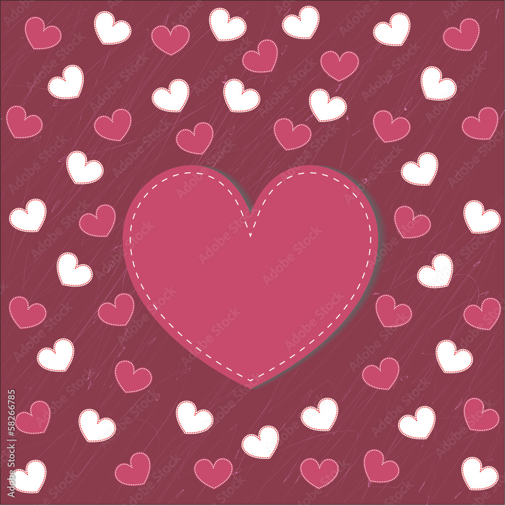 Set of hearts.Valentine day