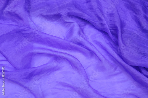 Delicate purple silk drape