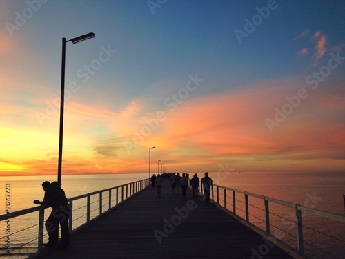 Fototapeta Naklejka Na Ścianę i Meble -  Sunset by the beach