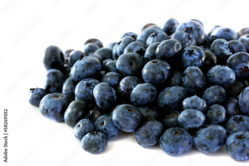 Blueberries isolated on white Blueberries isolated on white