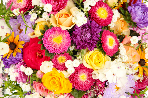 Fototapeta Naklejka Na Ścianę i Meble -  Bright flowers background