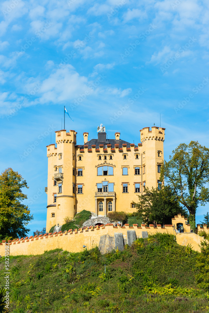 Hohenschwangau castle in the Bavarian Alps - Tirol, Germany