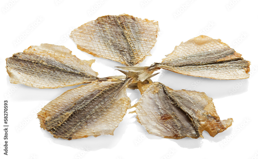 Dried salty fishes, snack to beer