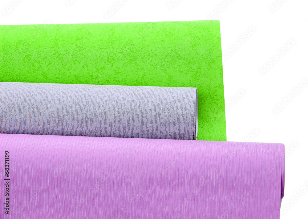 Obraz premium Wallpapers isolated on white