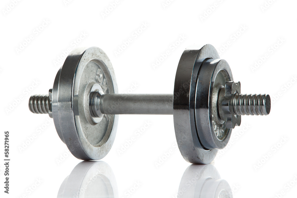 dumbbell isolated on white background dumbbell isolated on white background