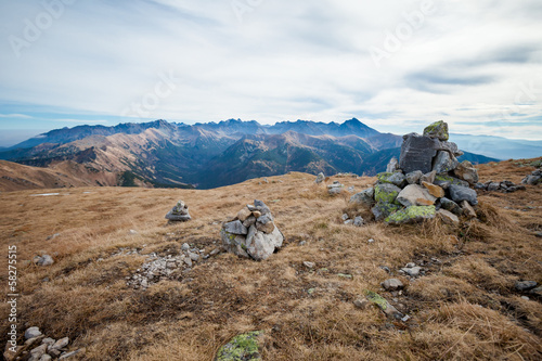 Beautiful Tatry mountains landscape Czerwone Wierchy photo