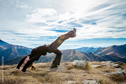 Yoga in Tatry mountains