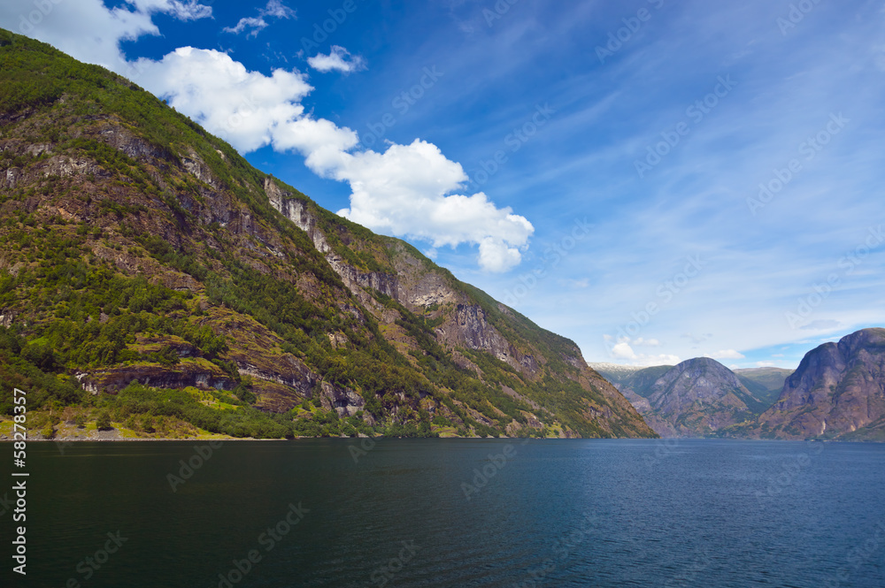 Fjord Naeroyfjord - Norway