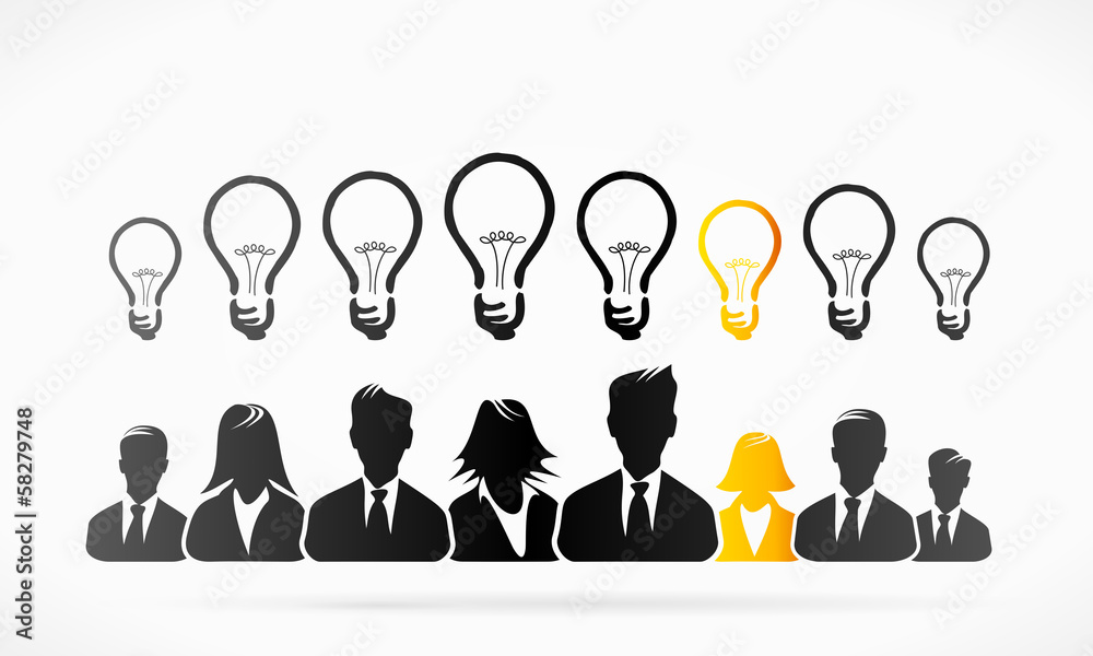 Group ideas business people abstract vector illustration Group ideas business people abstract vector illustration
