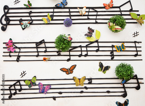 music wall pattern