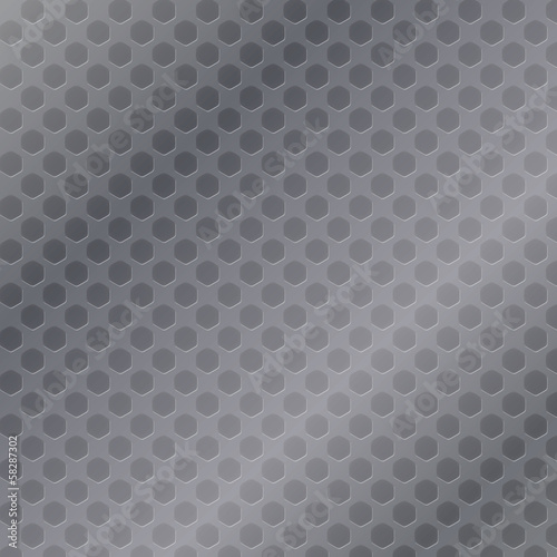 Pentagon Cell Metal Background, Vector Illustration.