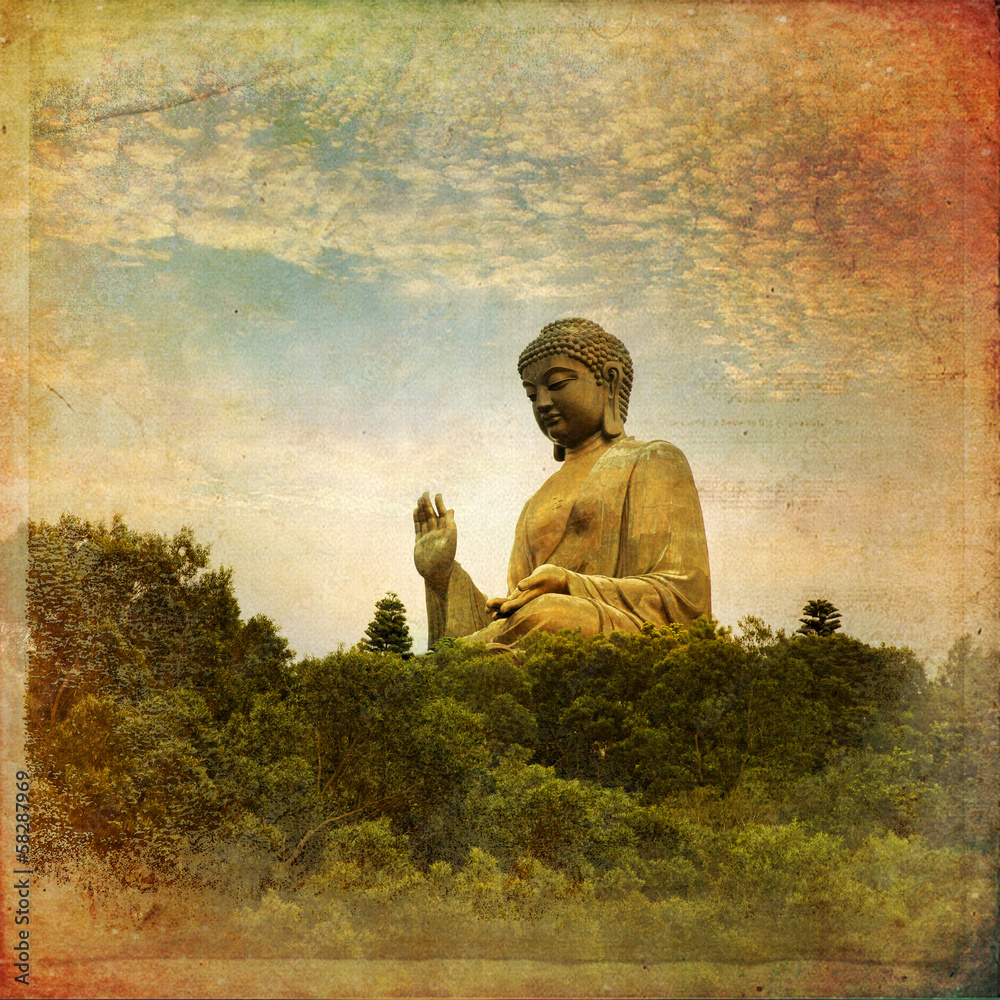 Obraz premium The Great Buddha of Po Lin Monastery - Hong Kong